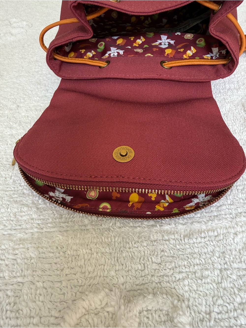 Loungefly DCA Disney Food & Wine Festival 2024 Canvas Mini Backpack - Picture 9 of 11